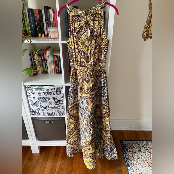 Vince Camuto Linen Halter Neck Dress - Picture 4 of 7